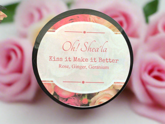 Kiss It Make It Better - Rose, Ginger & Geranium - Whipped Lotion 8oz
